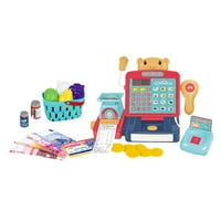 Igračke za blagajne postavljene s skenirom kalkulatora pretvara se igračke