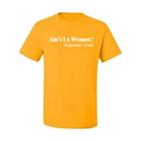Crni feminizam nije ja ženam Sojourner istine muške grafičke majice, zlato, 2xl