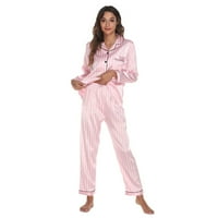 Pidžama za žene postavljene žene modne pidžame Štampanje setovi dugih rukava dolje spavaće rublja noćna