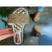 Diamante klizači ukrašeni muli kliznu na papuče Glitter Comfy cipele Ženske