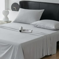 Set listova - ultra mekani posteljini za krevet od mikrovlakana Hotel Fetted listova za posteljinu,