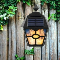 Kotyredi LED solarni zidni svjetiljka retro plamena baklja na vanjsku vodootpornu vrtnu svjetiljku