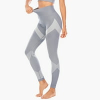 Ženske točke za tisak za ispisu Fitness Sportski trčanje joga hlače Grey XL