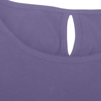 Ležerne majice za žene - V vrat puff rukava za slobodno vrijeme TOP čvrsti pulover modne elegantne košulje