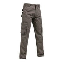 Lenago Cargo Radne pantalone za muškarce Plus size Solid-Džepne opterećene kombinezone na otvorenom Ležerne hlače Pantalone Ležerne duksere na klirensu
