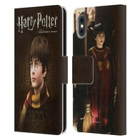 Dizajni za glavu Službeno licencirani Harry Potter čarobnjak kamen II šal kože Covet Book Cover Cover Cover Cover Cover Construible sa Apple iPhone iPhone XS