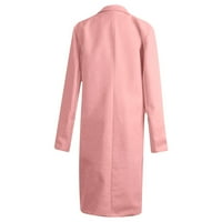 Bluze za žene Dressy Casual Fashion Women Plus size Topli kaput kardigan zimski čvrsti dugi rukav gornji