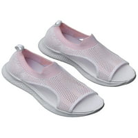 Žene Ljeto za pranje za pranje ortopedske sportske sandale Riblji ustana sandale MESH mekane jedinice casual cipele ružičaste 4.5