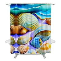 Shell Beach OceanTub Curtains Obne za tuširanje za kupatilo za kupatilo