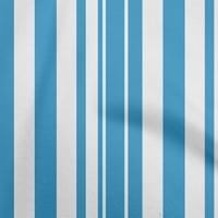 Onuone Georgette viskoze srednje plave tkanine Stripes šivaći materijal za ispis tkanine sa dvorištem