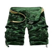 Muškarci Camuflage Cargo Shorts Ležerne prilike Laise Beach Jogger Hlače sa džepovima za vježbu Streetwear