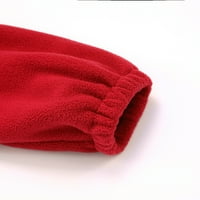 Cleance Muns Trendy Fleece Comfy Workout Tijeno dugih rukava Jesen i zimska košulja Košulje s dugim rukavima Kalutne rukavice Jakne sa otvorenim rukama Crveno 12
