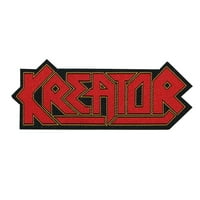 Kreator Die Cut Logo Patch Thrash Metal Band Music Jacke Woven šivati ​​na Applique