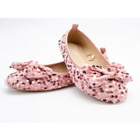 Gomelly Girl Chancess cipela sjajni stanovi Udobne haljine cipele Lagani natikači Dječje djevojke ružičaste