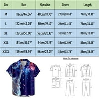 B91XZ majice za muškarce Muške nezavisnosti Stil V izrez Fashionn Slim Casual Style Slikana rever Majica