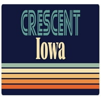 Crescent Iowa Vinyl naljepnica za naljepnicu Retro dizajn