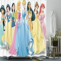 Cinderella Princess Crtani uzorak dizajn za zavjese za tuširanje + kuke poliesterske tkanine Kupatilo