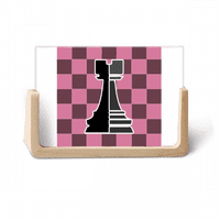 Checkerboard Rook Crna Word Word Chess Photo Wooden Photo Frame TABLETOP displej