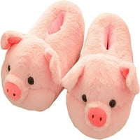 Ženske papuče svinjske papuče papuče za životinje Zimske plišane papuče tople proklizne papuče pamučne