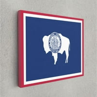 Wyoming State Flag USA zastava Edition Platno Zidno umjetničko uređenje