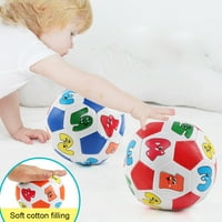 Fusipu Baby Grip Fau Kožna punjena fudbalska lopta sa zbrkom senzornim muzičkim igračkama