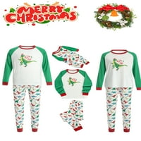 Jamlynbo Family Božićni podudaranje pidžama setovi Božićne jamstva za parove Božićni ELK PJS odmor za spavanje za spavanje