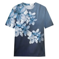 Spande majica s dugim rukavima Ljetni modni leptir digitalni print casual okruglog rukava rukava majica