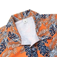 PIMFYLM majice za muškarce muške košulje košulje s dugim rukavima niz majicu mandarine majica majica