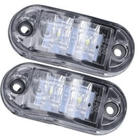 Zadnja svjetla, LED indikator okreta, 10-30V 2LED bočni marker lampica za brzu svjetlost lampica za automobile Prikolice za automobile RVS