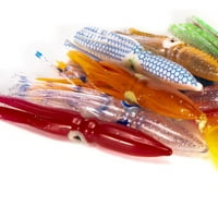 Multicolor lažni lažni mamac u obliku lignjevog lipka za ribolov na otvorenom