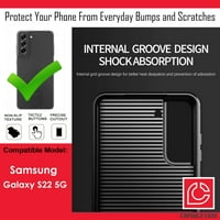 Capsule Case kompatibilan sa galaksijom S [četkani tekstura otporni na tešku teške muške žene Dizajn futrole Crni telefon za prodaju] za Samsung Galaxy S 5G SM-S