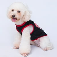 Jiaroswwei Dog prsluk PISME Uzorak prozračan modna odjeća štenad majica PET dukserica za male pse