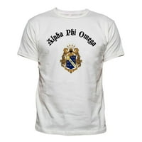 Majica Alpha Phi Omega Vintage Crest Srednja bijela