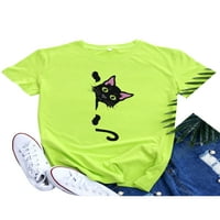 Avamo Comfy Crew Crke T majice za žene Raglan rukav Baggy Tunic Bluza The Ljeto Kuća za odmor Ispiši