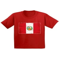 Newkward Styles Peru Flag Majica zastava zastava Peru Peruanska Dječja majica Kids Peru Soccer Thirt Soccer Pokloni za dječake Peru Majica za djevojke Peruanska nogometna majica Perua Pokloni za djecu