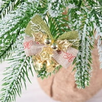 Onhuon Bow lukovi Garland lukovi Božić sa trbušnim drvećem Božić Božićni kućni dekor