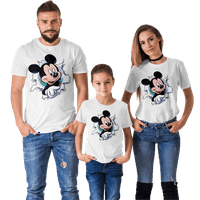 Mickey Mouse Casual Turističke majice, Cartoon Donald Duck Porodica Podudaranje majica Poklon za djecu Odrasli, M