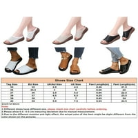 Oucaili Womens slajdes Ljetne sandale klizne na klin sandala udobnosti peep-toe papuče u zatvorenom