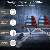 Yoleostore nivo podesive težine komercijalni višestruki sklopivi kućni trening nagib pad ravne vežbe