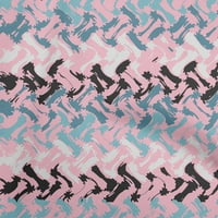 Onuone pamuk fle Light Pink tkanine Geometrijski zanatski projekti Dekor tkanina Štampano od dvorišta