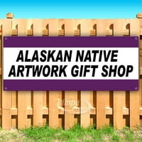 Alaskan Native Artwer Dearf Cour shop Oz Vinil Banner sa metalnim grombotama