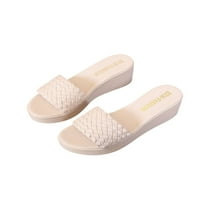 WAZSHOP Womens Sandal Beach slajdove platforme Wedge Sandale Comfort klizanje na papuče Dame Ležeran