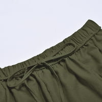 Ležerni rastezljivi struk teretni pantalone Ženske hlače sa punim bojama sa širokim hlačama za noge