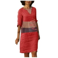 Haljine za žene tiskanje Ženske rupere Retro casual haljina kratka udobna modna ženska haljina za žene