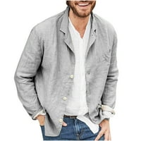 Muška labava košulja Casual Fashion Jesen Zimska dugih rukava odjeća s dugim rukavima Cardigan gumb