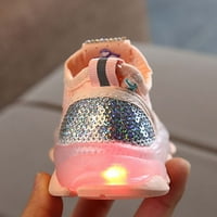 Hernalise Children Kid Baby Girls Butterfly Crystal LED svjetlosni sport Pokrenite tenisice cipele za