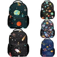 Svemirska planeta Retro set školske torbe udoban ruksak za humor sa bočnim džepovima za povratak u školu Božićni poklon
