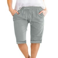 NOILLA dame dna ravno noge Ljetne kratke hlače Srednja struka Bermuda kratke hlače Žene Labavi mini
