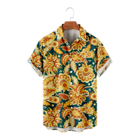 Paisley uzorak za ispis majica modni prednji rever ovratnik majice za ljeto sa džepom prsa