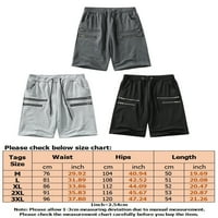 Beiwei Muns Classic Fit patentni patentni pantaloni džepovi za slobodno vrijeme za odmor u boji ljetne hlače